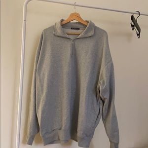 Brandy Melville Quarter Zip Sweater